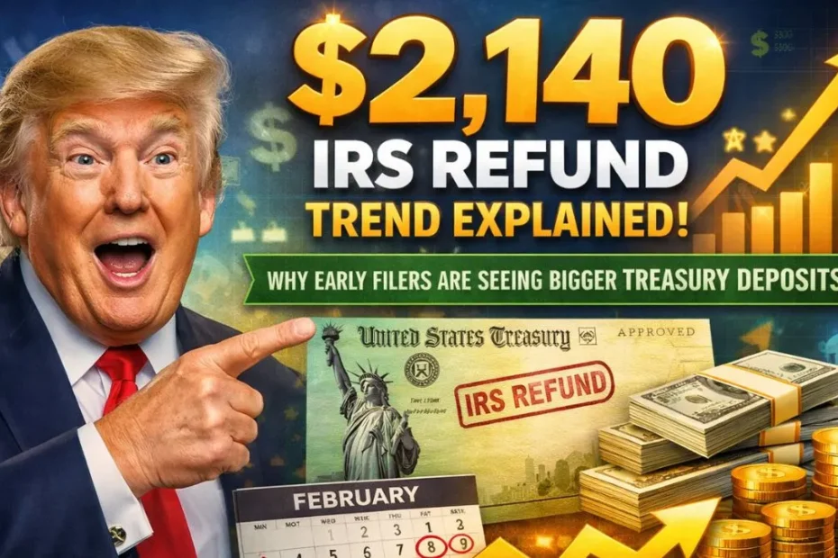 $2,140 IRS Refund Trend Explained: Why Early Filers Are Seeing Bigger Treasury Deposits