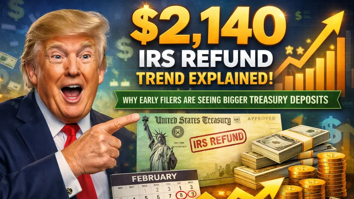 $2,140 IRS Refund Trend Explained: Why Early Filers Are Seeing Bigger Treasury Deposits