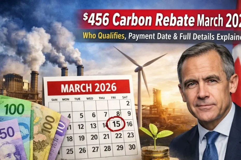 $456 Carbon Rebate March 2026: Who Qualifies, Payment Date & Full Details Explained