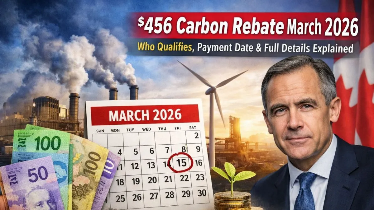 $456 Carbon Rebate March 2026: Who Qualifies, Payment Date & Full Details Explained