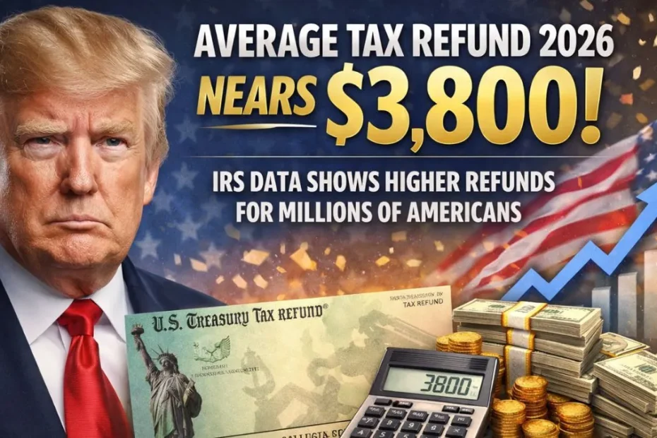 Average Tax Refund 2026 Nears $3,800: IRS Data Shows Higher Refunds for Millions of Americans