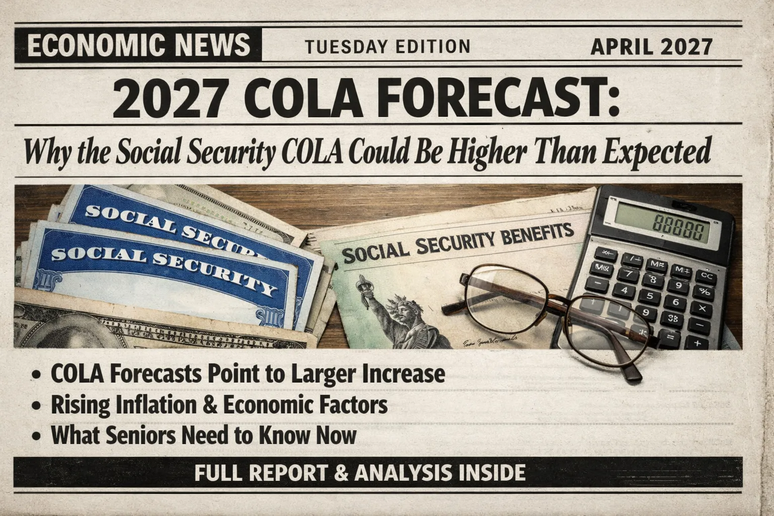 2027 COLA Forecast: Why the Social Security COLA Could Be Higher Than Expected