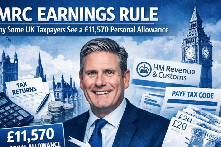 HMRC Earnings Rule: Why Some UK Taxpayers See a £11,570 Personal Allowance