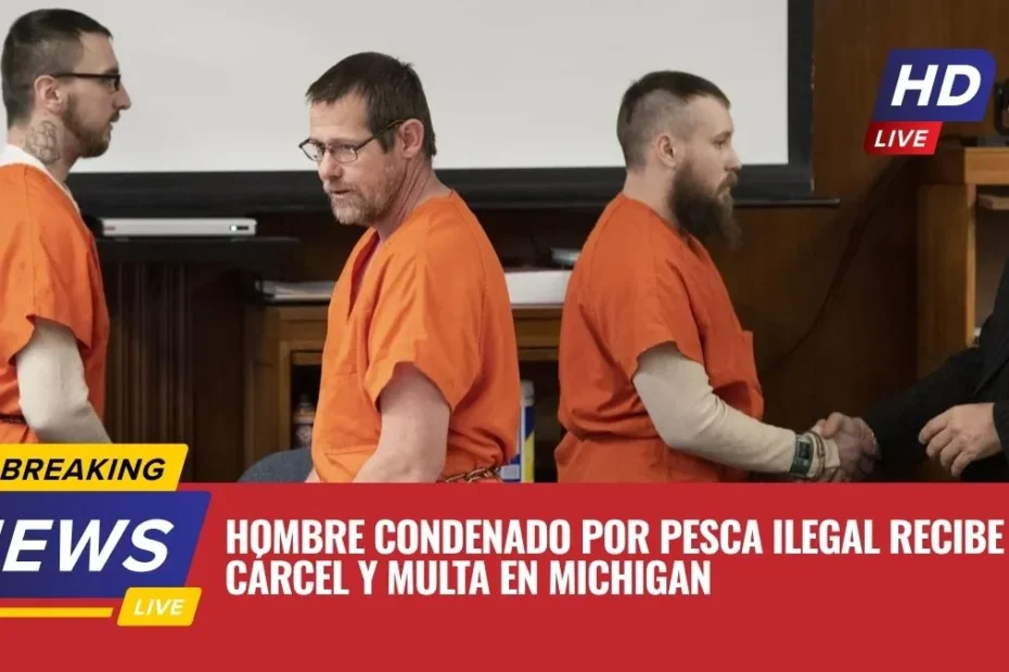 Hombre condenado por pesca ilegal recibe cárcel y multa en Michigan