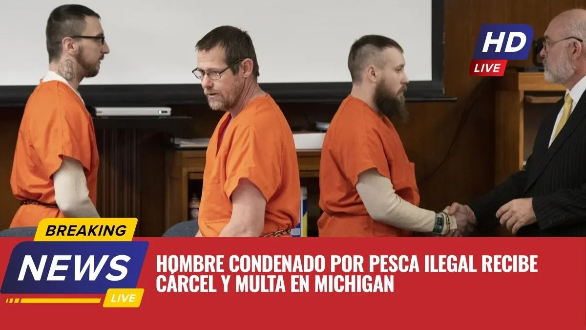 Hombre condenado por pesca ilegal recibe cárcel y multa en Michigan