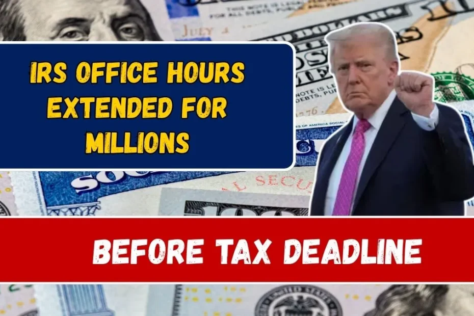 IRS Office Hours Extended for Millions Before Tax Deadline