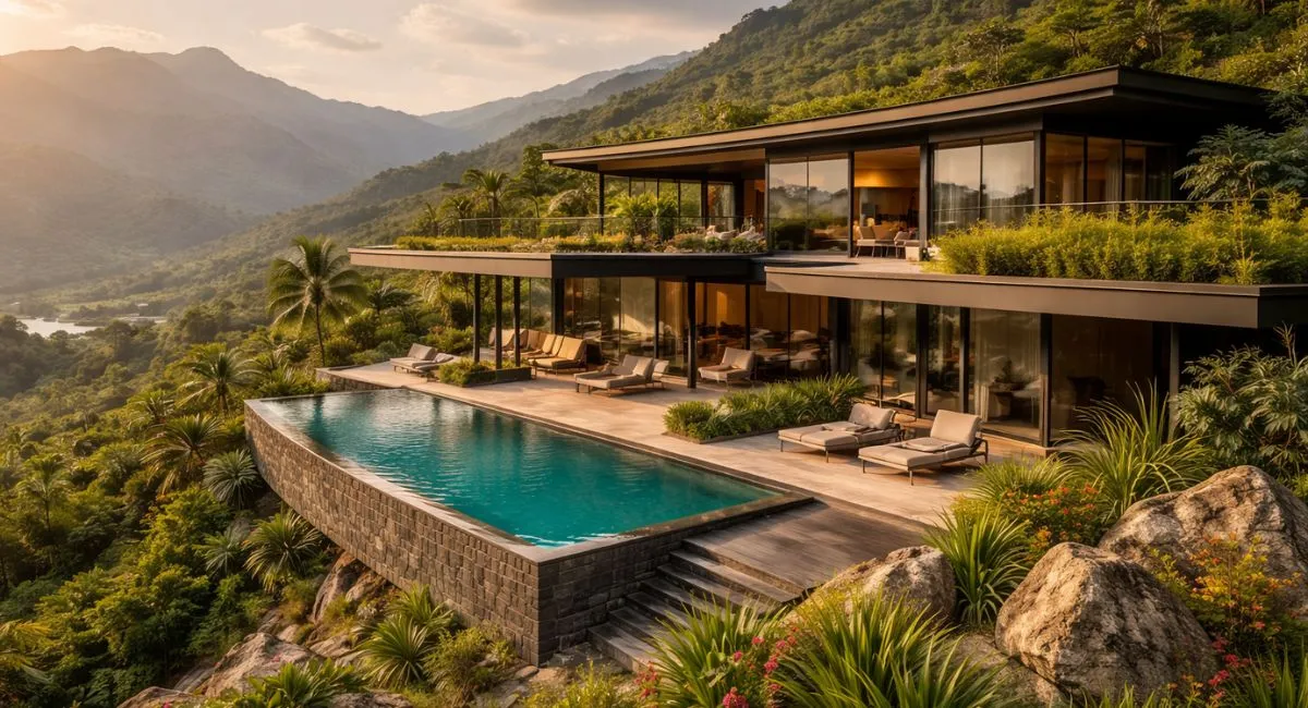 La Miradora House: Ett hem i Ecuador som följer landskapet