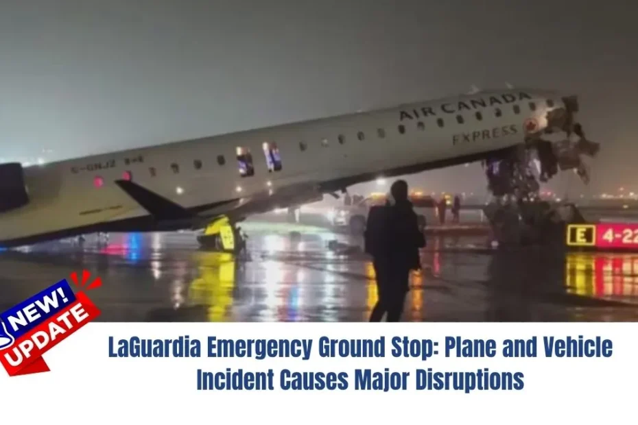 LaGuardia Emergency Ground Stop: Plane and Vehicle Incident Causes Major Disruptions