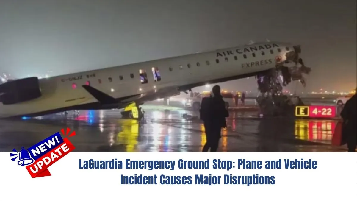 LaGuardia Emergency Ground Stop: Plane and Vehicle Incident Causes Major Disruptions