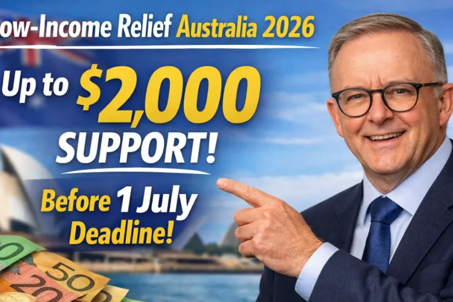 Low-Income Relief Australia 2026: Up to $2,000 Support Before 1 July Deadline