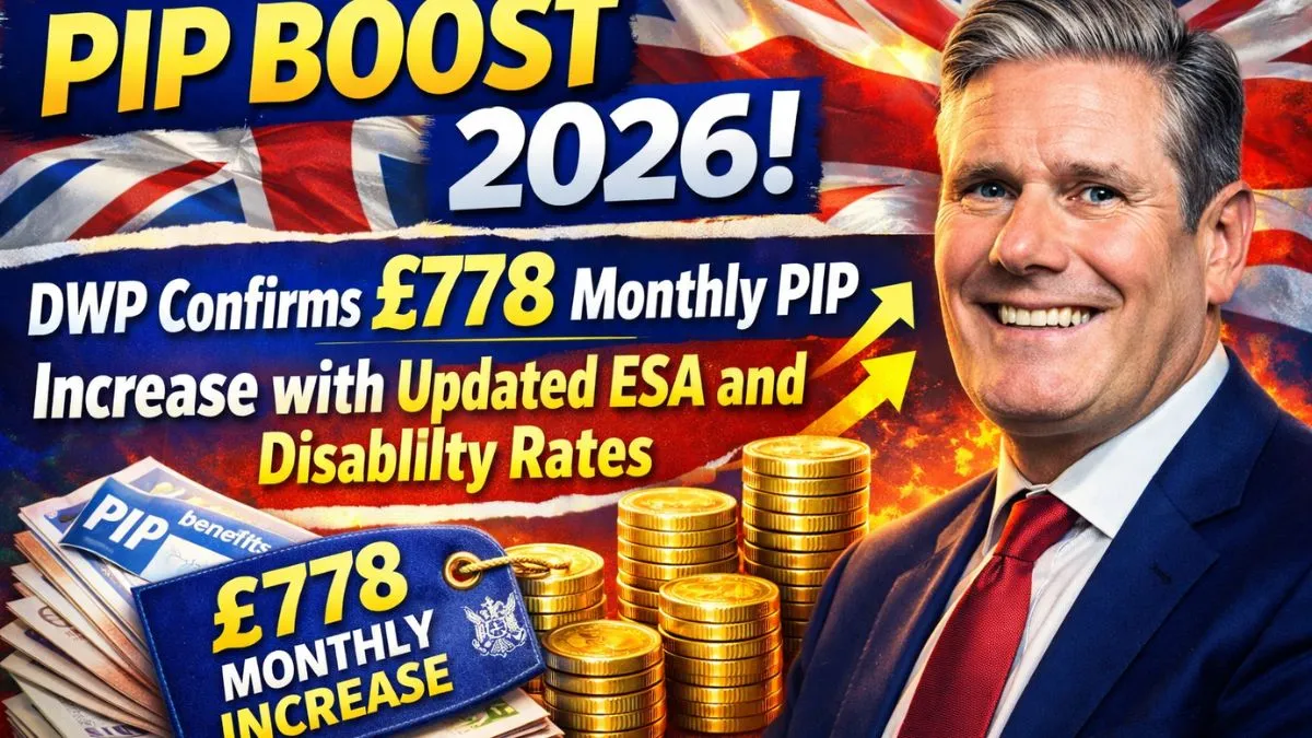 PIP Boost 2026: DWP Confirms £778 Monthly PIP Increase with Updated ESA and Disability Rates