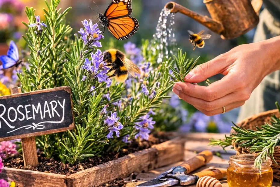 Rosemary Companion: Den Lågskötta Örten Som Lockar Fler Pollinatörer till Din Trädgård