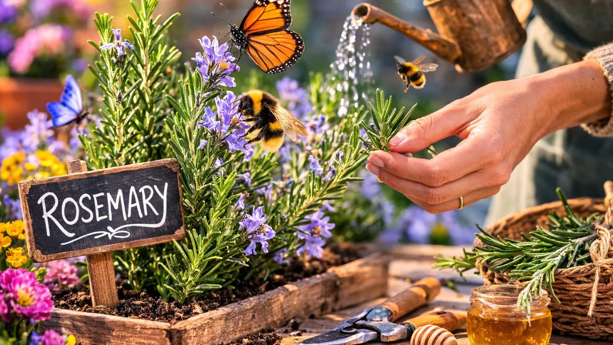 Rosemary Companion: Den Lågskötta Örten Som Lockar Fler Pollinatörer till Din Trädgård