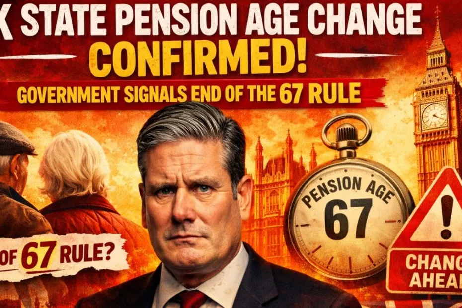 UK State Pension Age Change Confirmed – Government Signals End of the 67 Rule