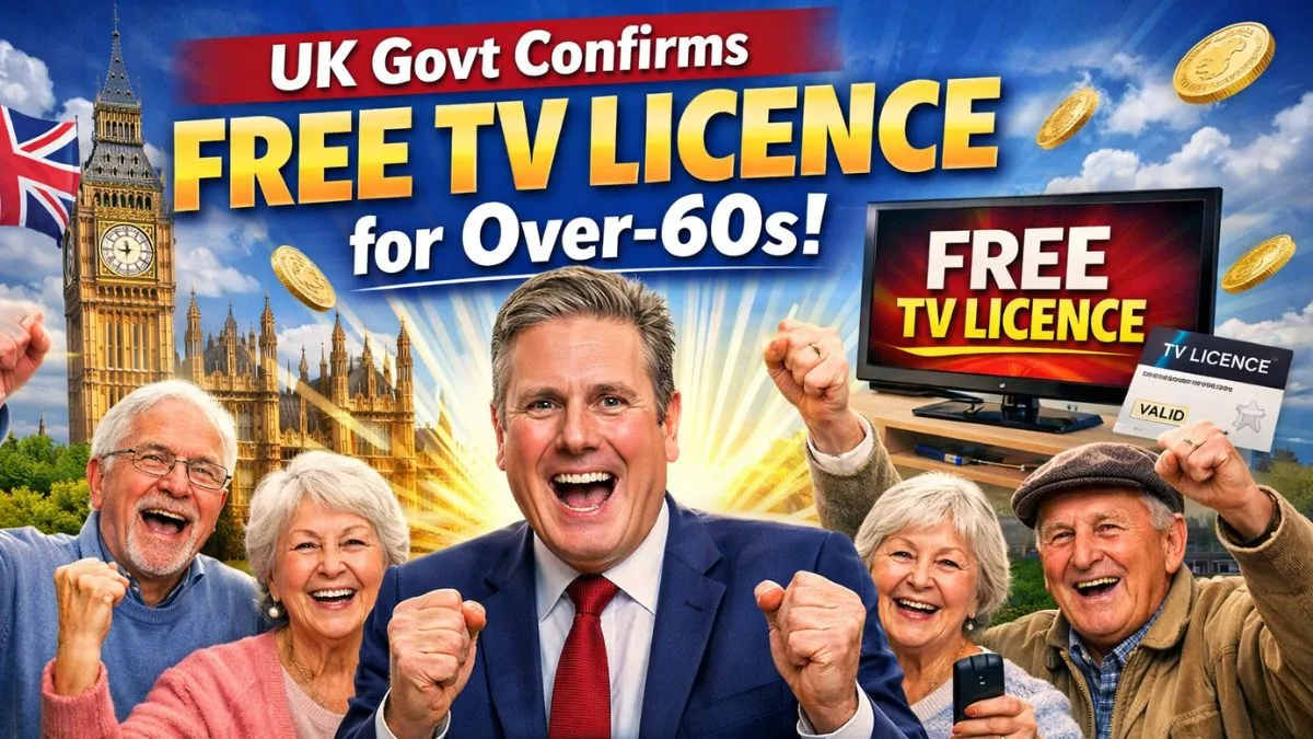 UK Govt Confirms Free TV Licence for Over-60s – April 2026 Rules Explained