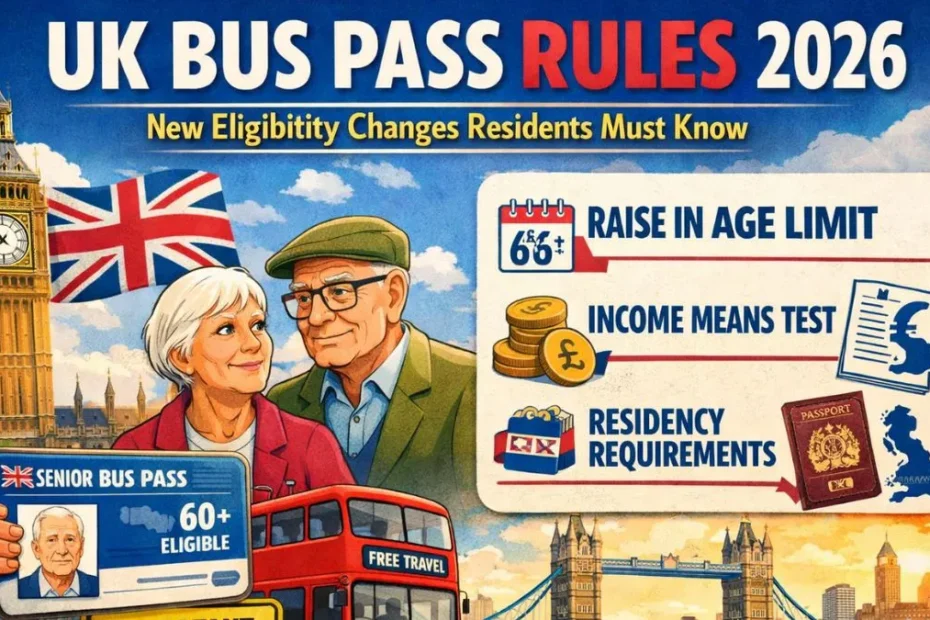UK Bus Pass Rules 2026: New Eligibility Changes Residents Must Know