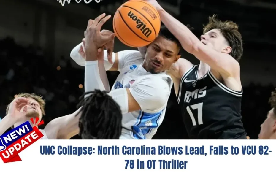 UNC Collapse: North Carolina Blows Lead, Falls to VCU 82-78 in OT Thriller